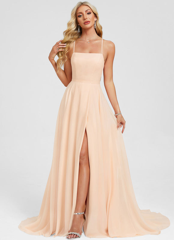 Robe De Bal Pêche Élégante - gallery 2