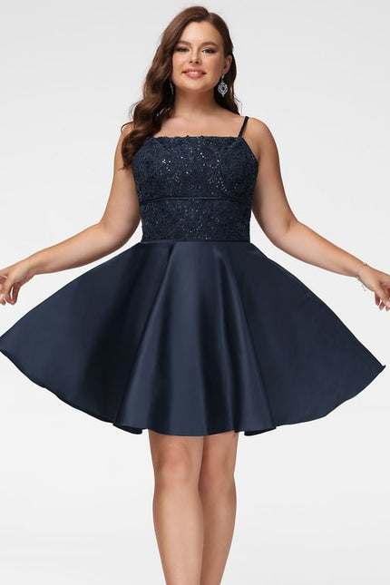 Robe De Bal Satinée À Bretelles - gallery 3