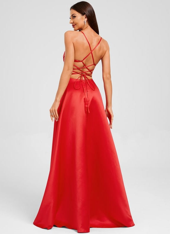 Robe De Bal Longue Satinée - gallery 1