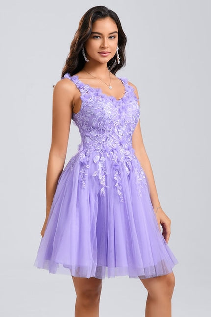 Robe De Bal Tulle Lavande - gallery 3