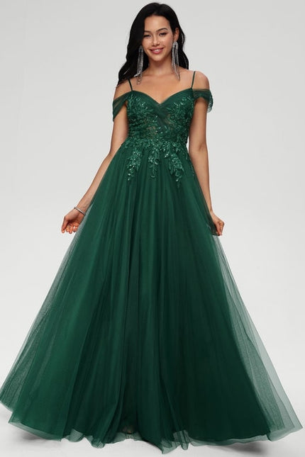 Robe De Bal Tulle Émeraude