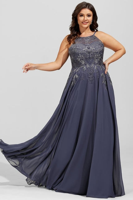 Robe De Bal Fluide Ornée - gallery 6