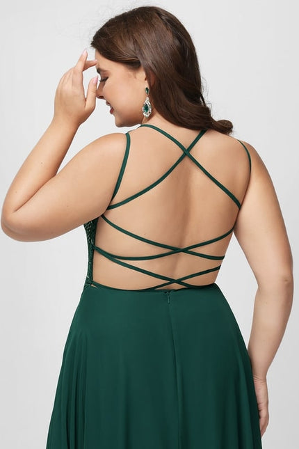 Robe De Bal Fluide Ornée - gallery 8
