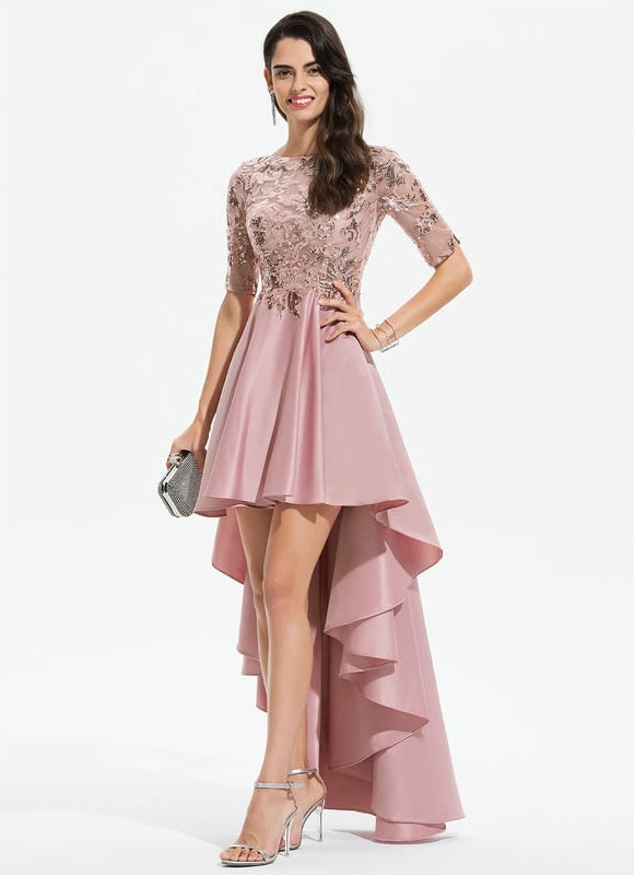 Robe De Bal Élégance Rosée Ascendante - gallery 3