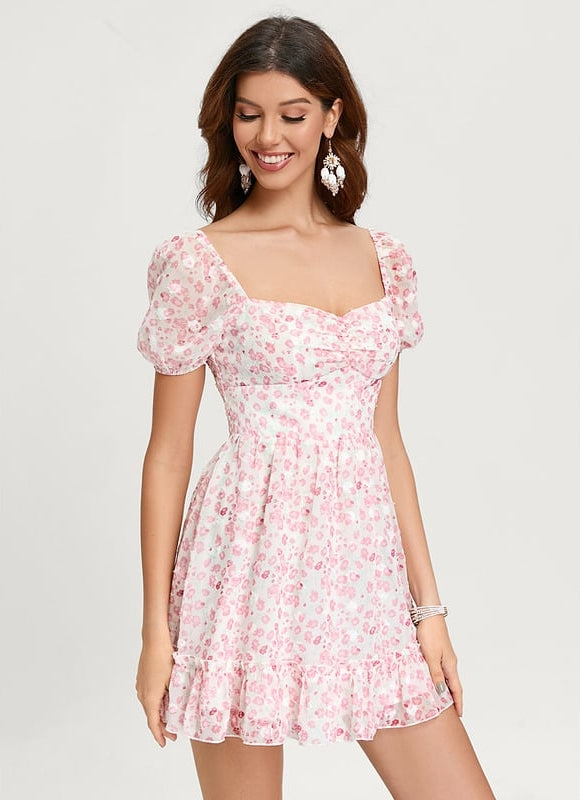 Robe De Bal Florale Douce - gallery 4