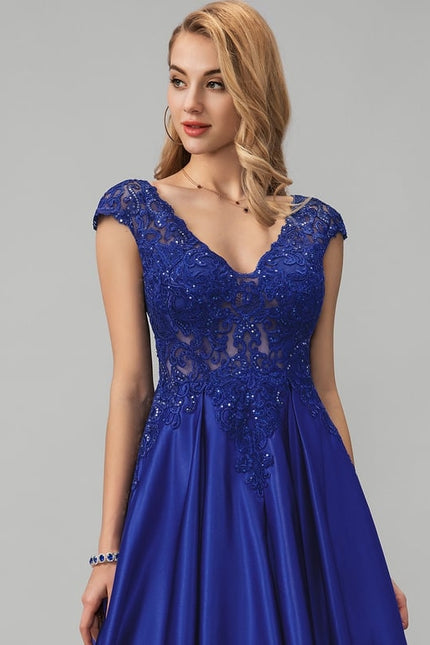 Robe De Bal Satinée Royal - gallery 4