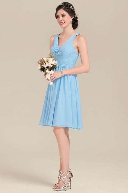 Robe De Bal Mousseline Bordeaux - gallery 1