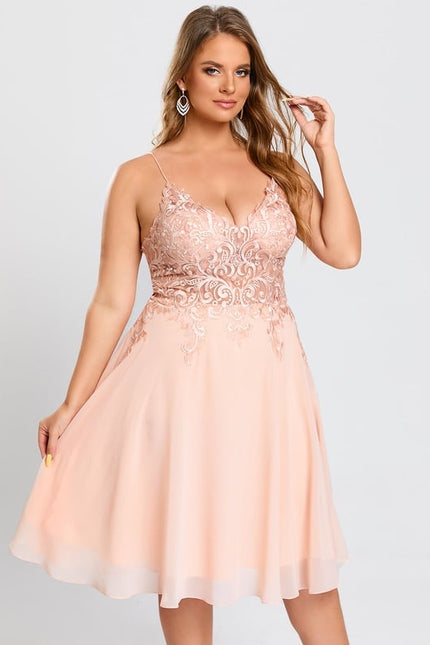 Robe De Bal Saumon Délicate - gallery 6