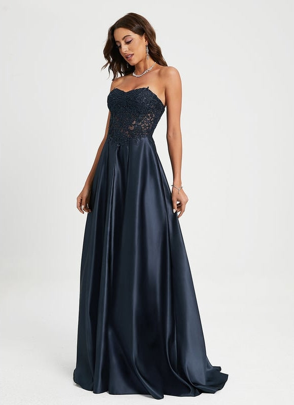 Robe De Bal Éclat Satin - gallery 2