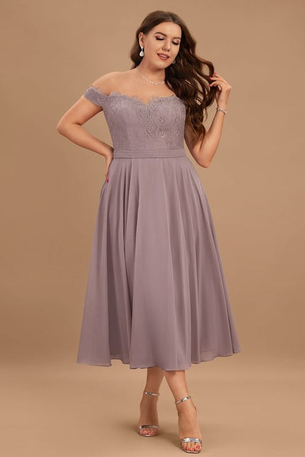 Robe De Bal Lavande Flottante - gallery 6