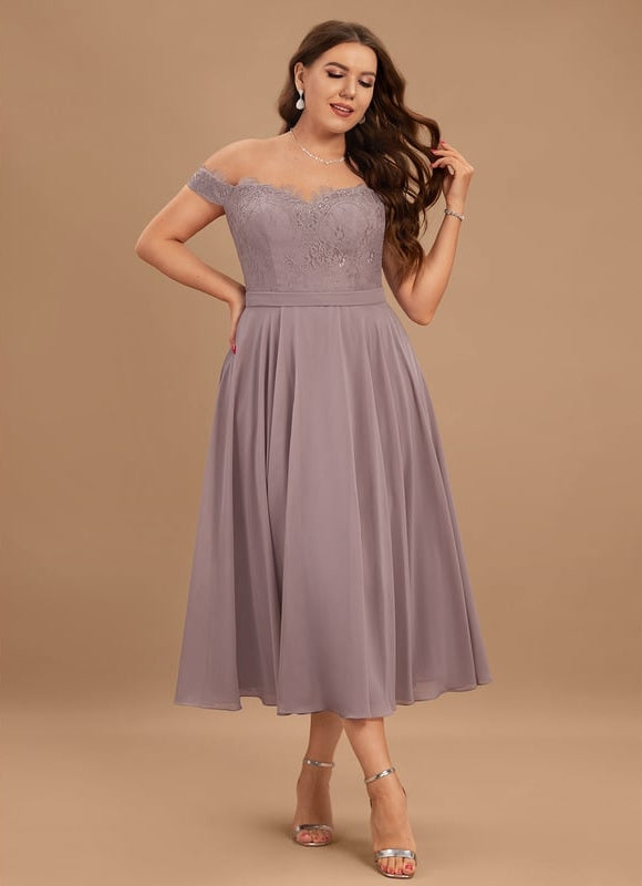 Robe De Bal Lavande Flottante - gallery 6