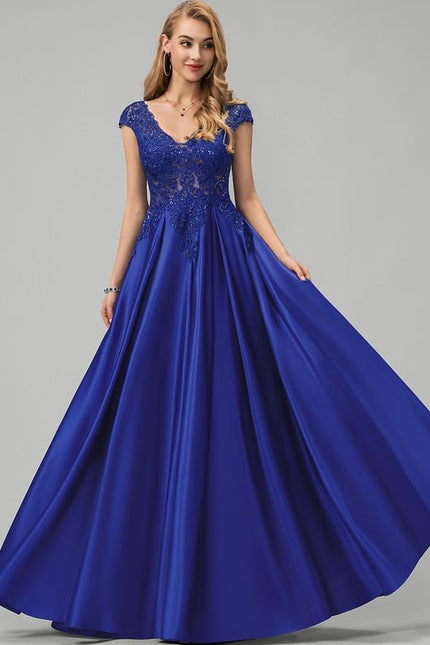Robe De Bal Satinée Royal