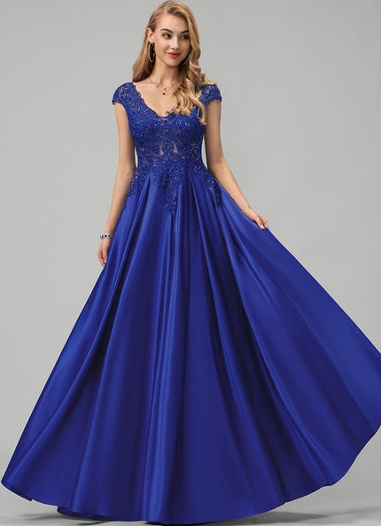 Robe De Bal Satinée Royal