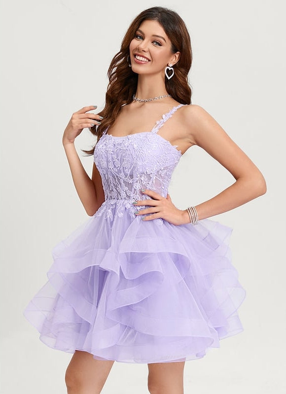 Robe De Bal Tulle Saumon - gallery 1