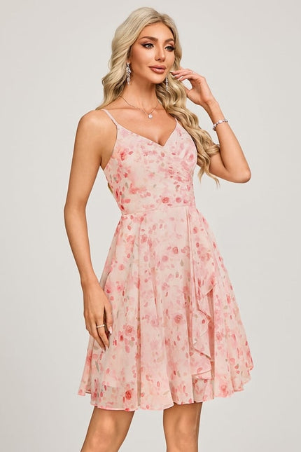 Robe De Bal Fleurie Poudrée - gallery 1