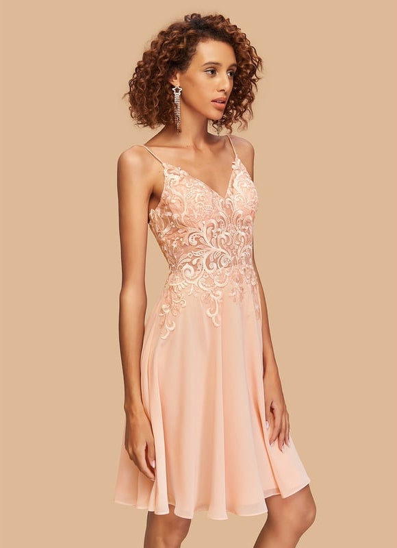 Robe De Bal Saumon Délicate - gallery 2