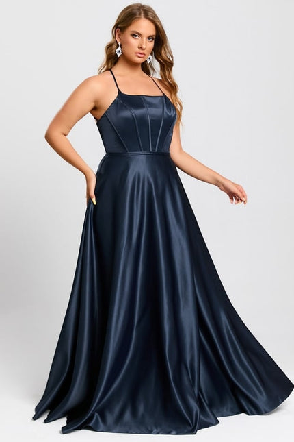 Robe De Bal Satinée Nuit - gallery 8