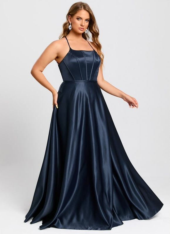 Robe De Bal Satinée Nuit - gallery 8