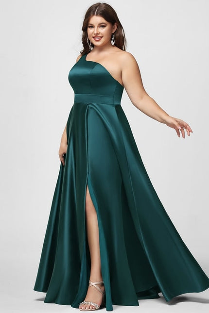 Robe De Bal Satin Émeraude Chic - gallery 9