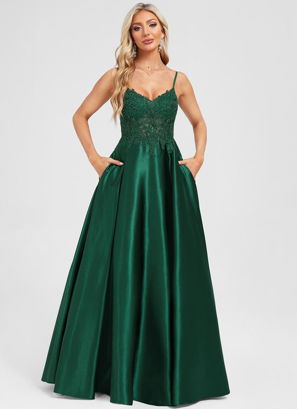 Robe De Bal Gala Satinée - gallery 1