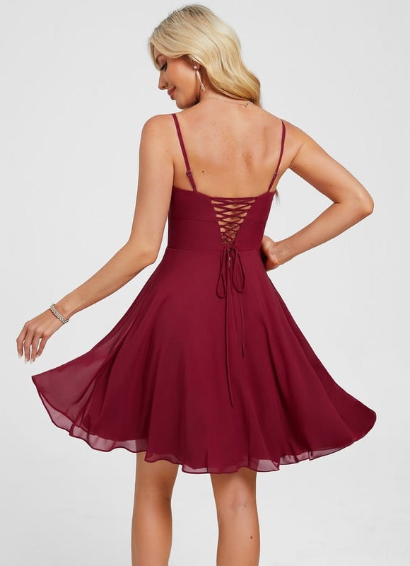 Robe De Bal Col V Fluide - gallery 2