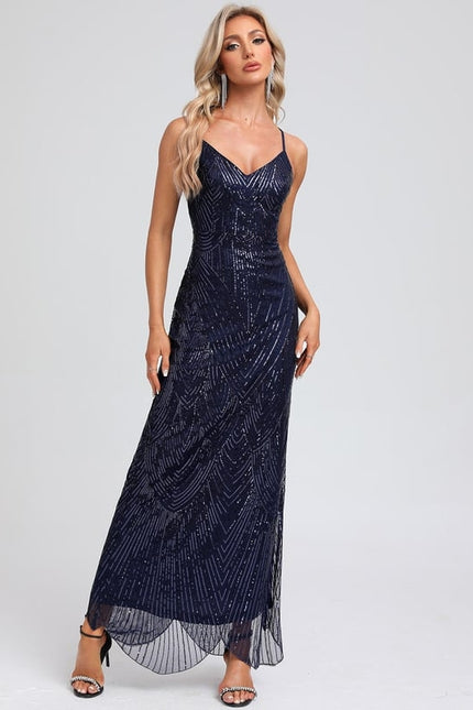 Robe De Bal Pailletée Nude - gallery 5