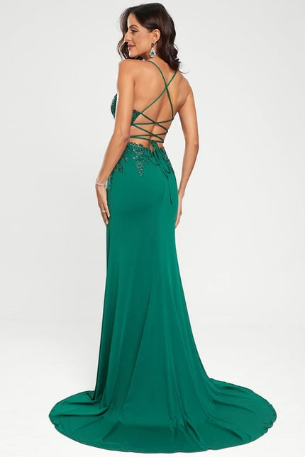 Robe De Bal Émeraude Glamour - gallery 6