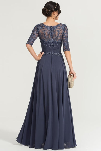 Robe De Bal Longue Marine Chic - gallery 1