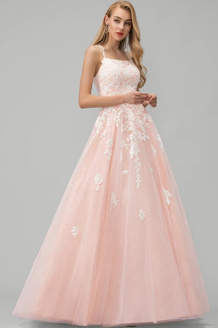Robe De Bal Fleurie Rose