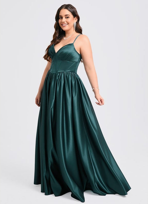 Robe De Bal Bal Satinée Profonde - gallery 6