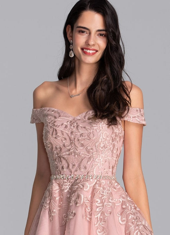 Robe De Bal Tulle Ornée - gallery 1