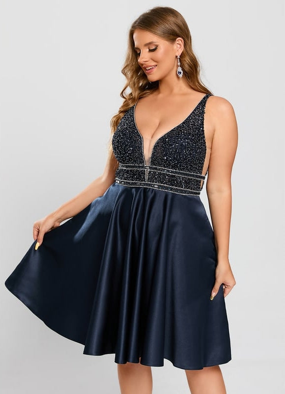 Robe De Bal Satinée Étoilée - gallery 7