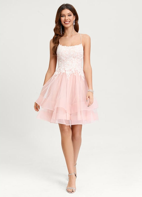 Robe De Bal Tulle Rose - gallery 4
