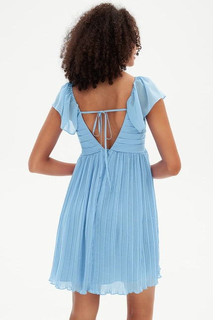Robe De Bal Col V Fluide - gallery 3
