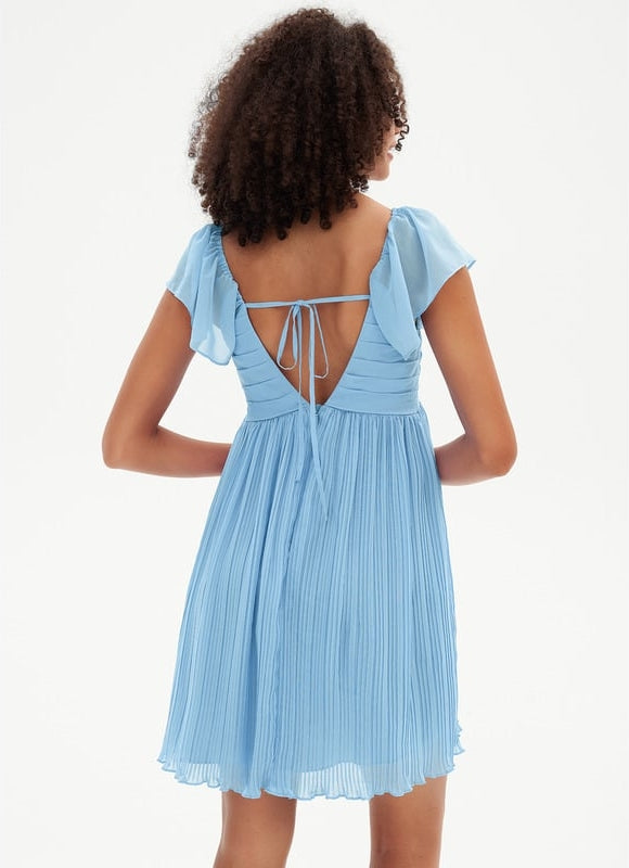 Robe De Bal Col V Fluide - gallery 3