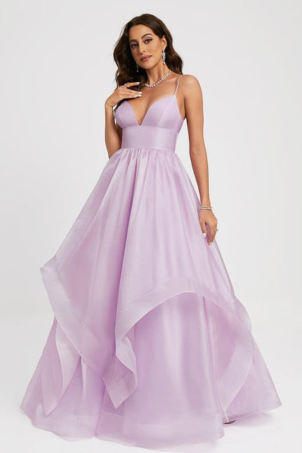 Robe De Bal Lavande Aérienne - gallery 4