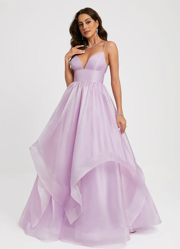 Robe De Bal Lavande Aérienne - gallery 4