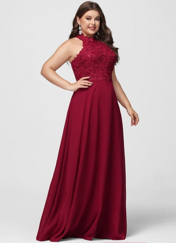 Robe De Bal Chic Bordeaux Aérien - gallery 8