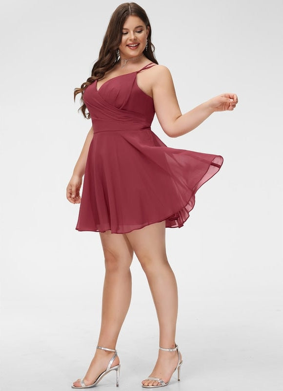Robe De Bal Fluide Rose - gallery 8