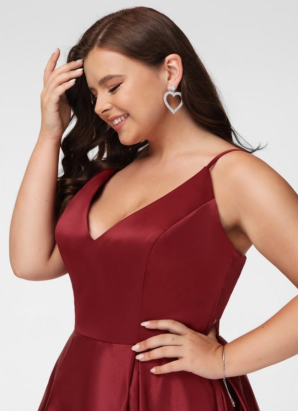 Robe De Bal Cocktail Satinée - gallery 9