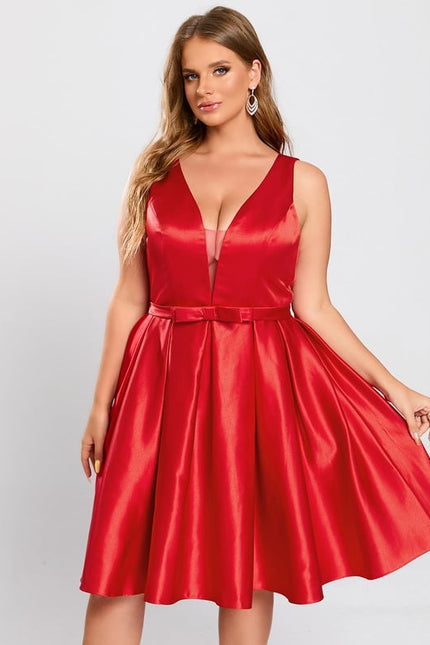 Robe De Bal Satin À Volants - gallery 9