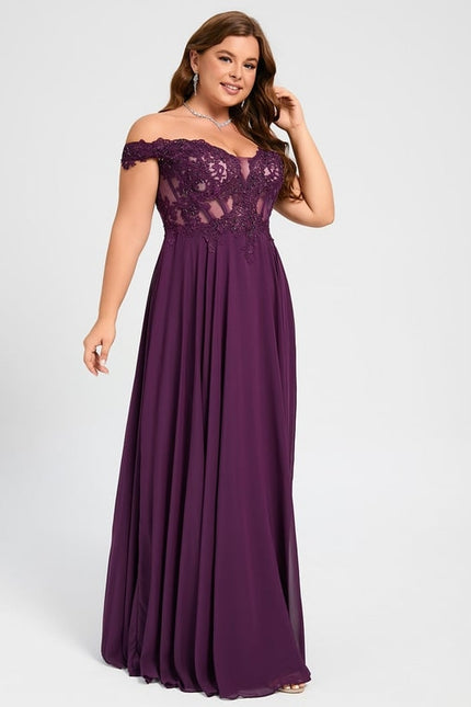 Robe De Bal Violette Élégante - gallery 7