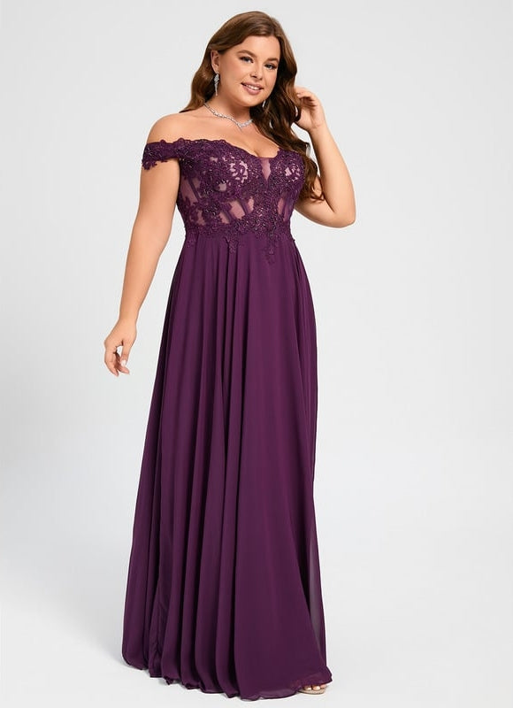 Robe De Bal Violette Élégante - gallery 7