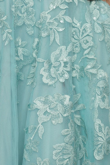 Robe De Bal Tulle Aquatique - gallery 6