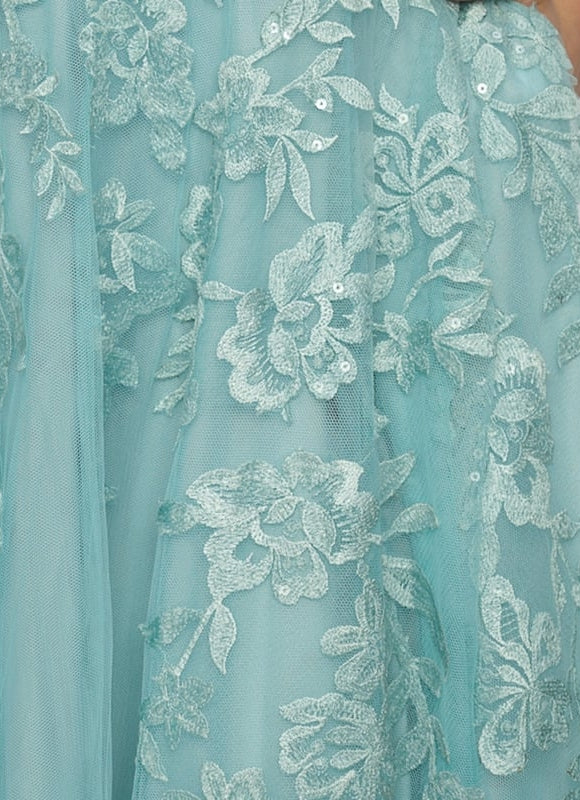 Robe De Bal Tulle Aquatique - gallery 6