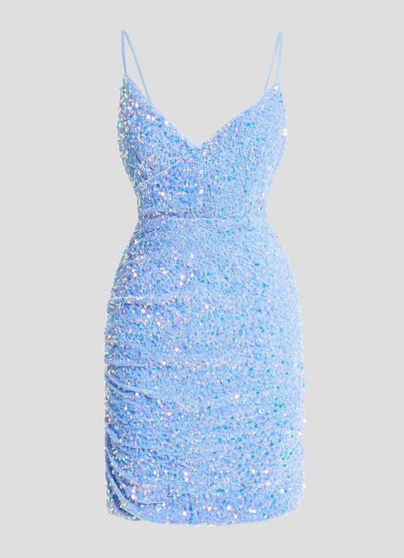 Robe De Bal Pailletée Marine