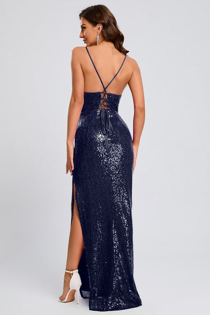 Robe De Bal Glamour Marine