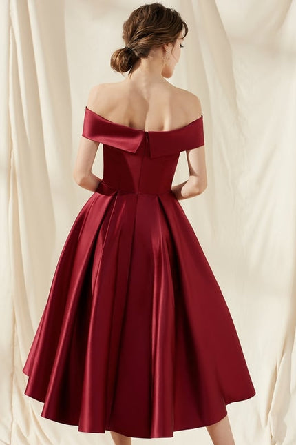 Robe De Bal Rouge Velours Chic - gallery 5