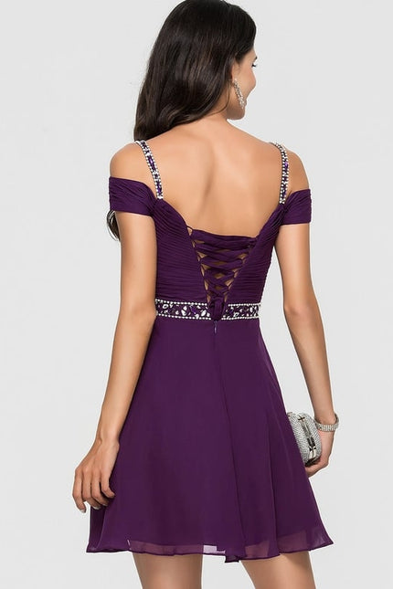 Robe De Bal Courte Étoilée - gallery 1