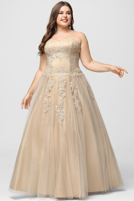 Robe De Bal Tulle Beige - gallery 3
